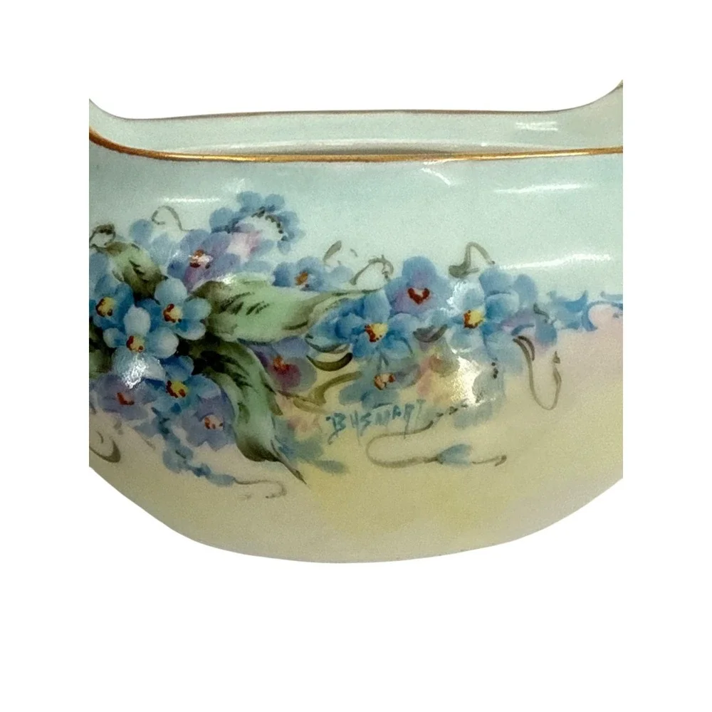 Hand-Painted‎ Bavarian Porcelain Cream, Sugar, Salt and Pepper